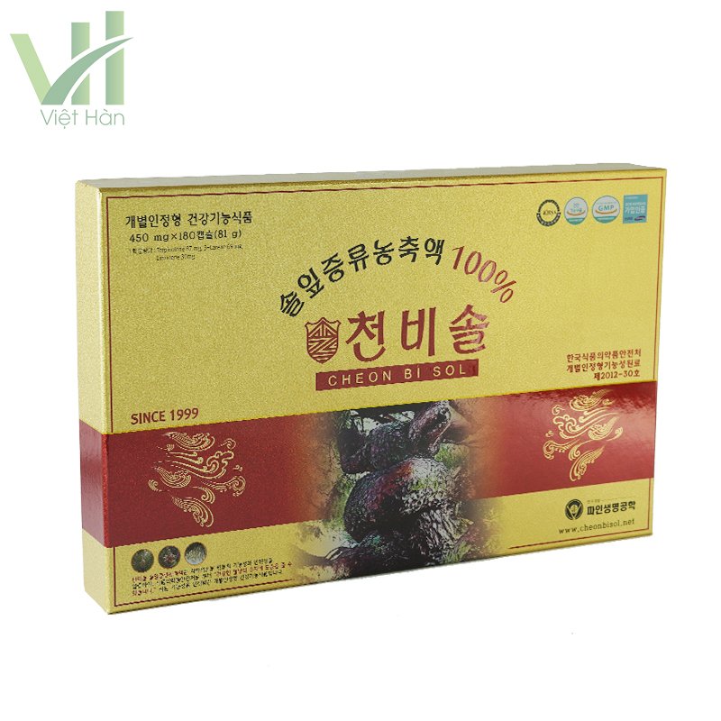 Tinh dầu thông đỏ Hàn Quốc Cheon Bi Sol cao cấp hộp 180 viên 3