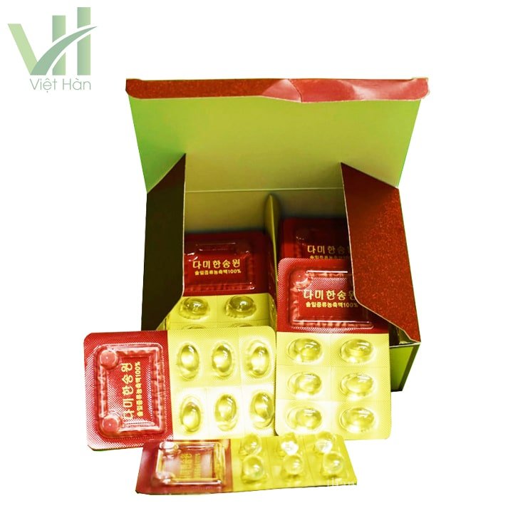 Tinh dầu thông đỏ chính phủ Hàn Quốc Dami Hansongwon Hộp 60 viên 2