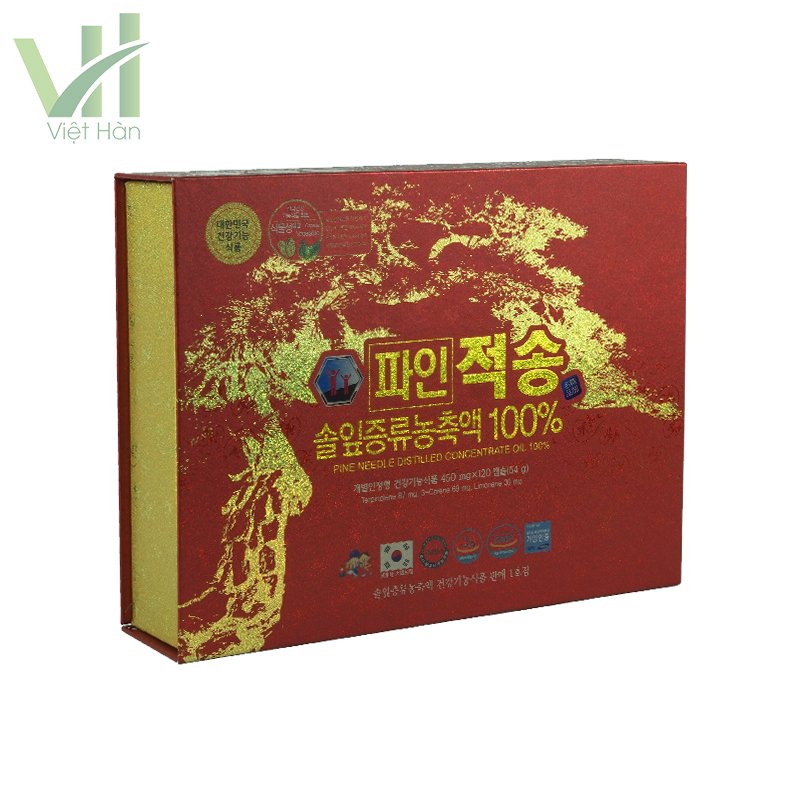 Tinh dầu thông đỏ chính phủ Hàn Quốc mẫu mới hộp 120 viên 5