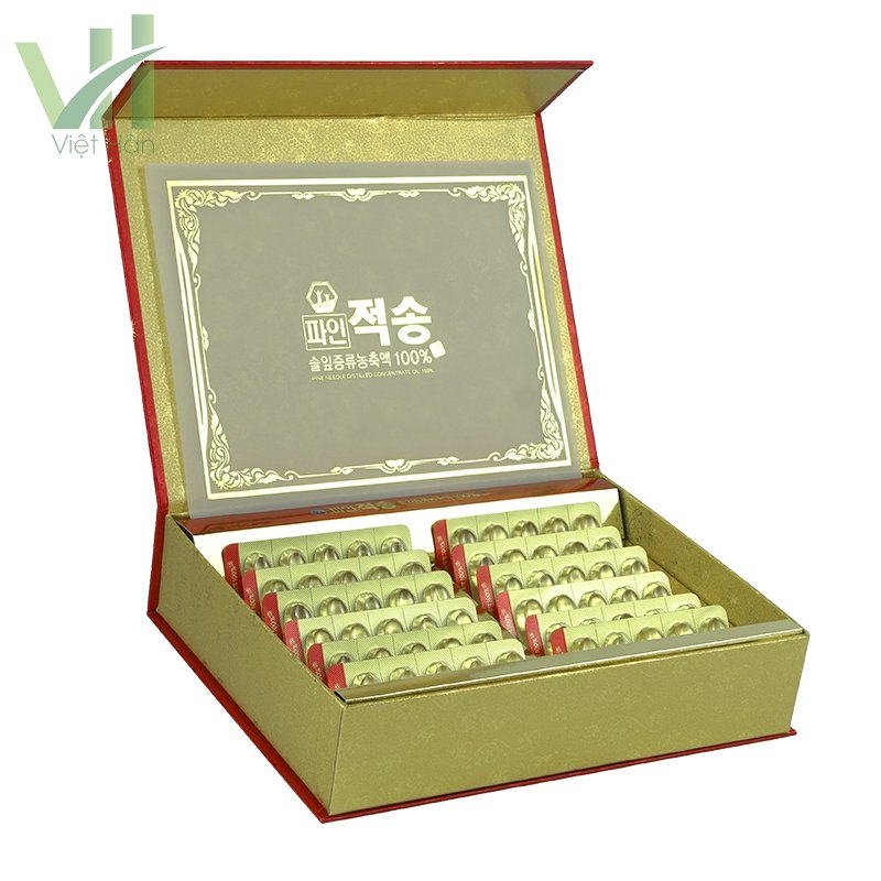 Tinh dầu thông đỏ chính phủ Hàn Quốc mẫu mới hộp 120 viên 3