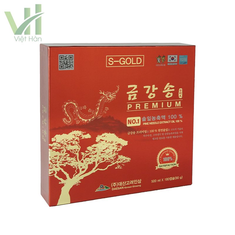 Tinh Dầu Thông Đỏ Daesan Hàn Quốc Hộp 180 Viên 3