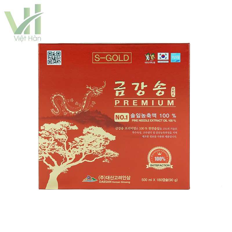 Tinh Dầu Thông Đỏ Daesan Hàn Quốc Hộp 180 Viên 2