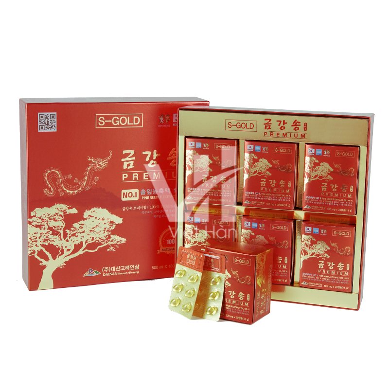 Tinh Dầu Thông Đỏ Daesan Hàn Quốc Hộp 180 Viên 4