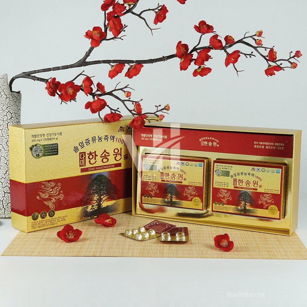 Tinh dầu thông đỏ Dami Hansongwon 120 viên – Hàng nội địa bán tại trung tâm 2