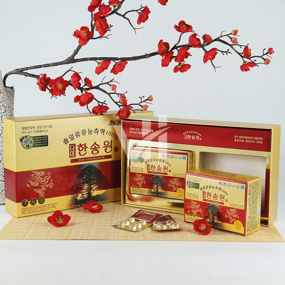 Tinh dầu thông đỏ Dami Hansongwon 120 viên – Hàng nội địa bán tại trung tâm 3