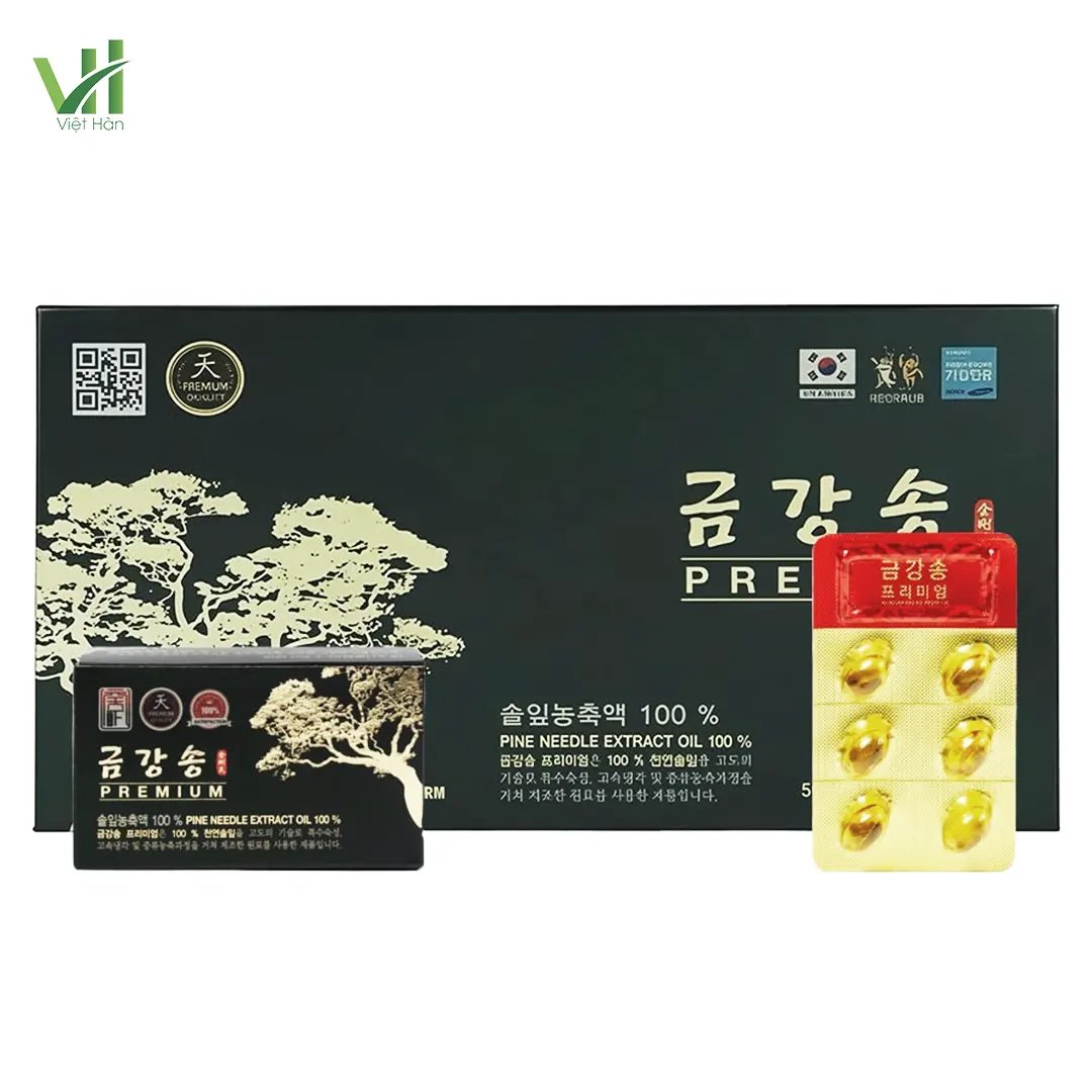 Tinh dầu thông đỏ Samsung Bio Pharm Hàn Quốc Hộp 180 viên