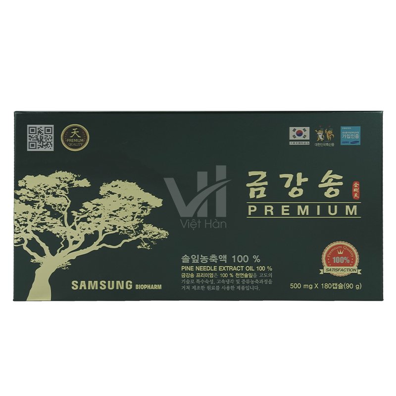 Tinh dầu thông đỏ Samsung Bio Pharm Hàn Quốc Hộp 180 viên 2