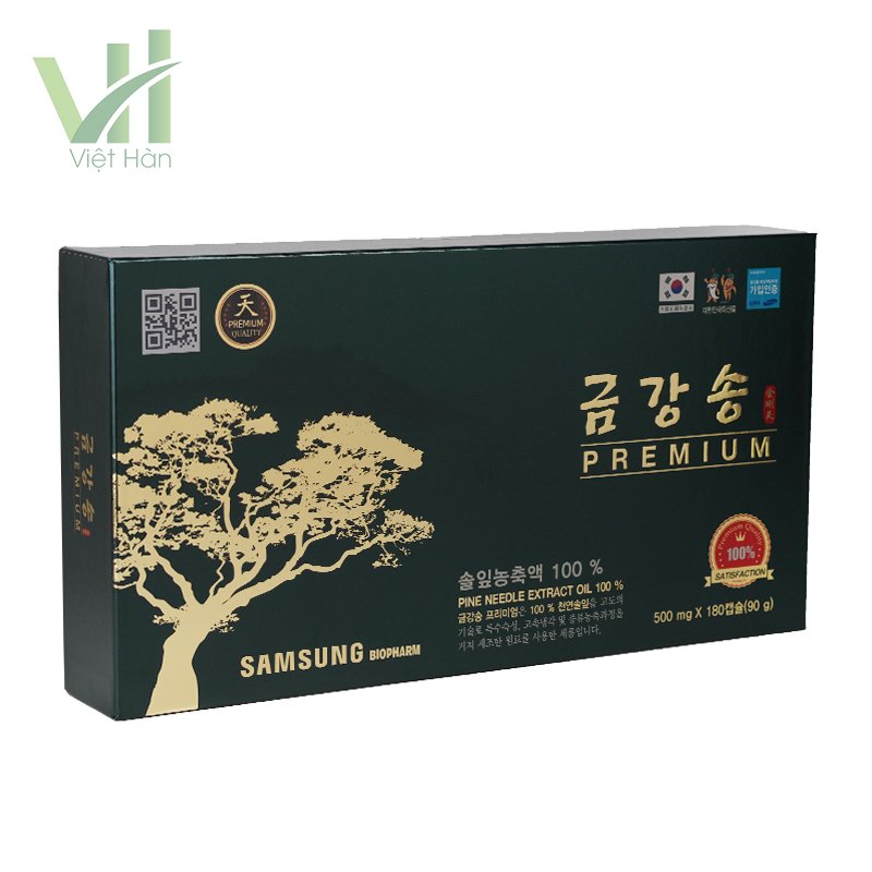 Tinh dầu thông đỏ Samsung Bio Pharm Hàn Quốc Hộp 180 viên 3