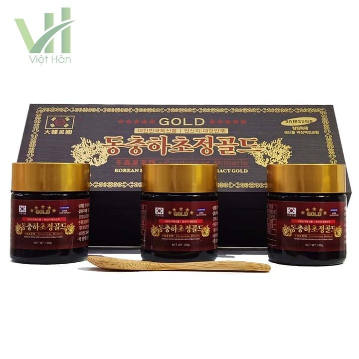 Cao Đông Trùng Hạ Thảo hộp gỗ 120g x 3 lọ 3