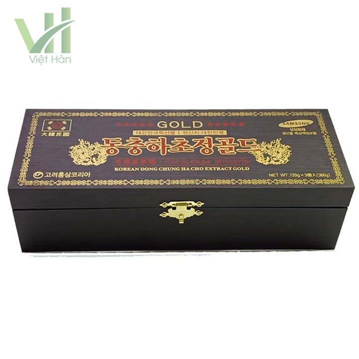 Cao Đông Trùng Hạ Thảo hộp gỗ 120g x 3 lọ 6