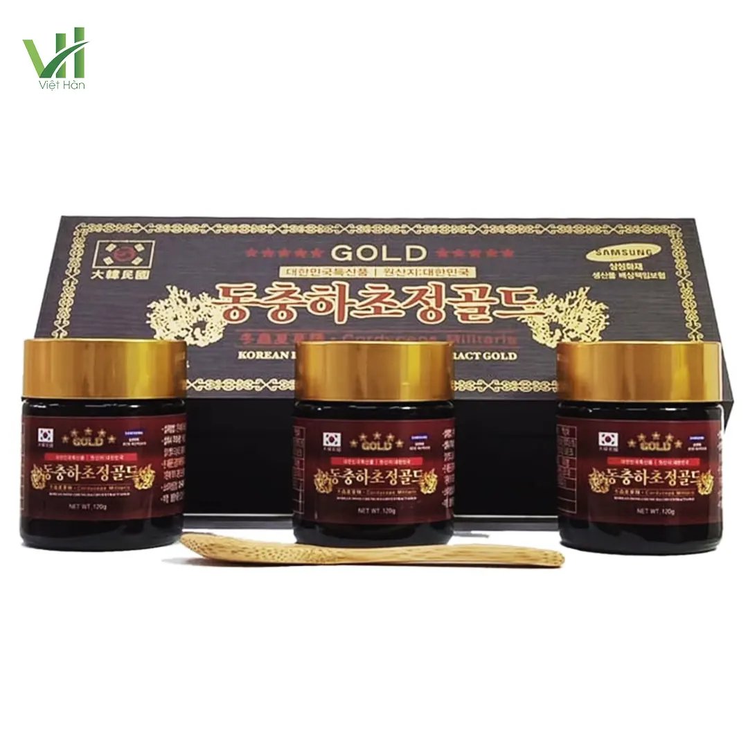 Cao Đông Trùng Hạ Thảo hộp gỗ 120g x 3 lọ