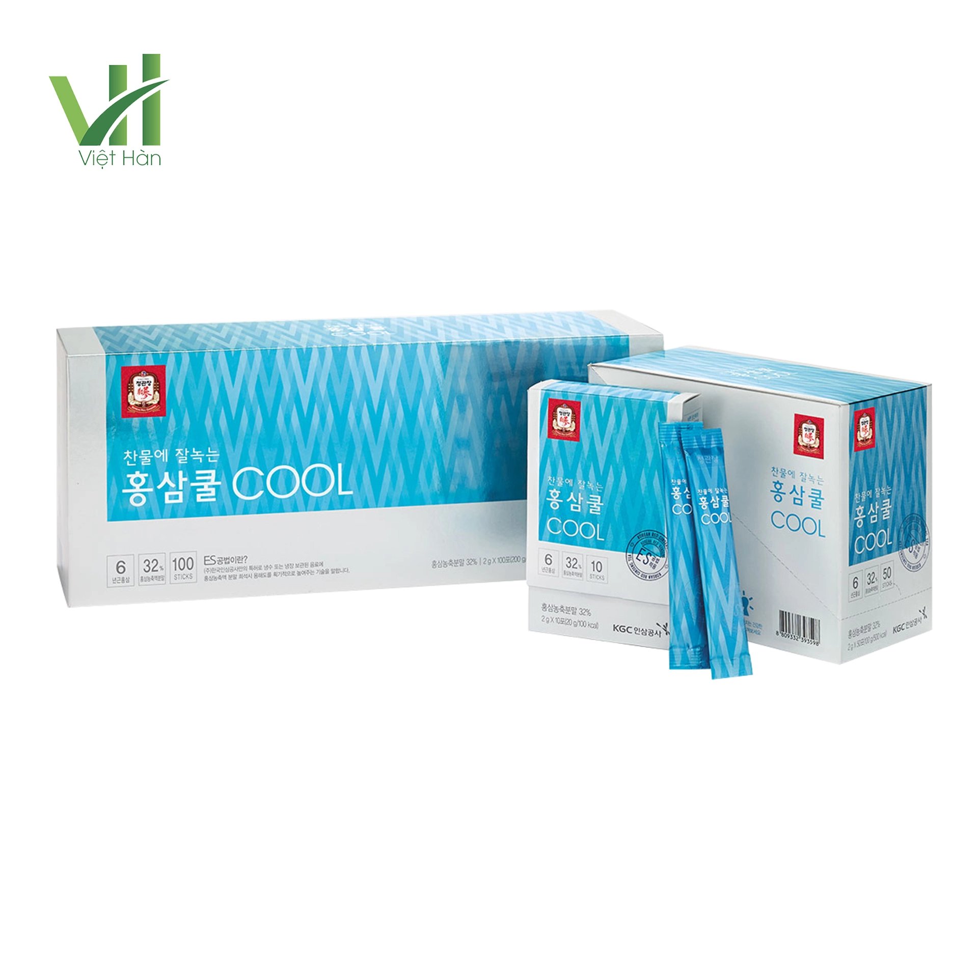 Trà Hồng Sâm KGC Tea Cool – Hộp 100 gói x 2g