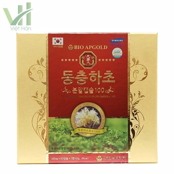Viên Đông Trùng Hạ Thảo Bio Apgold Hàn Quốc Hộp 120 viên 4