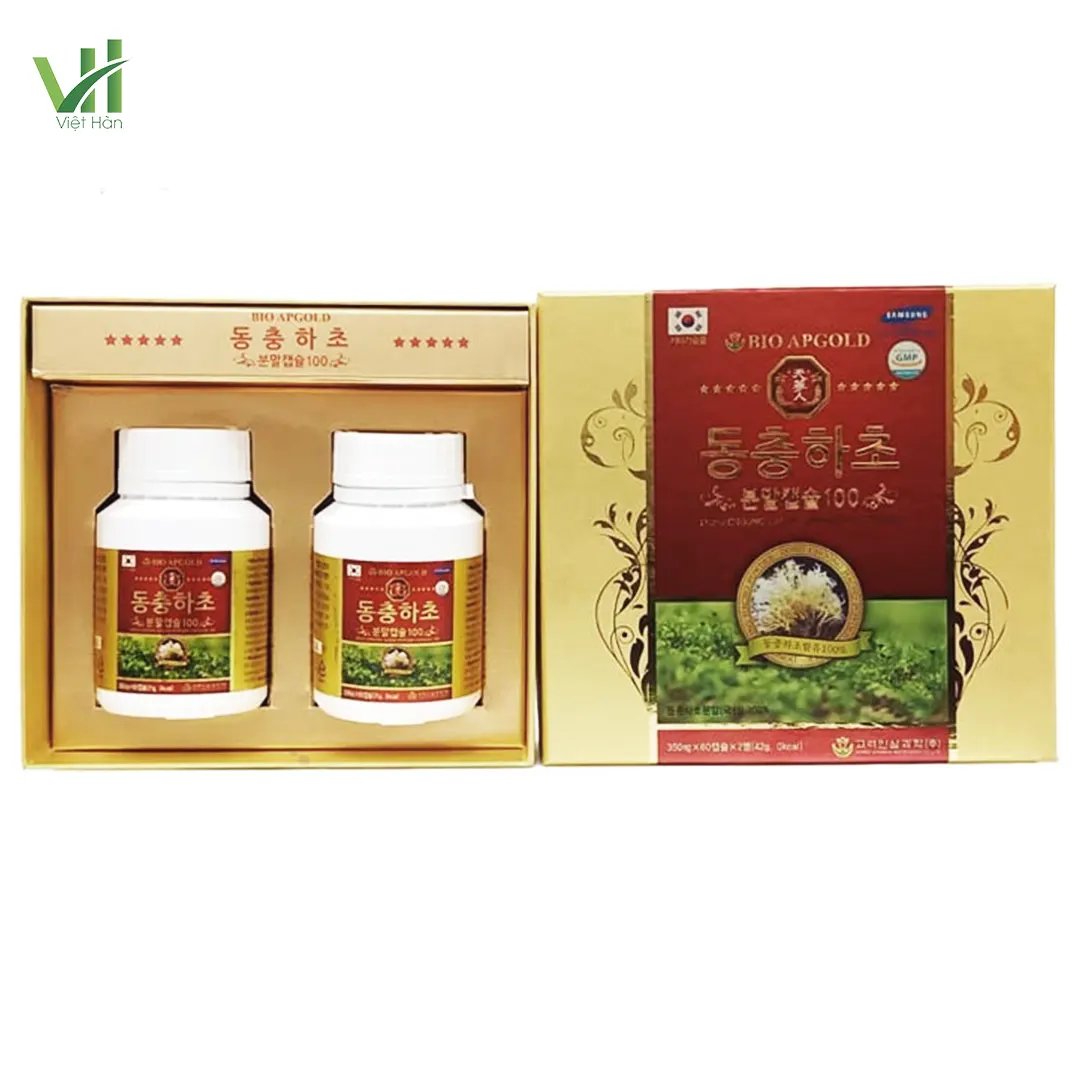 Viên Đông Trùng Hạ Thảo Bio Apgold Hàn Quốc Hộp 120 viên 8