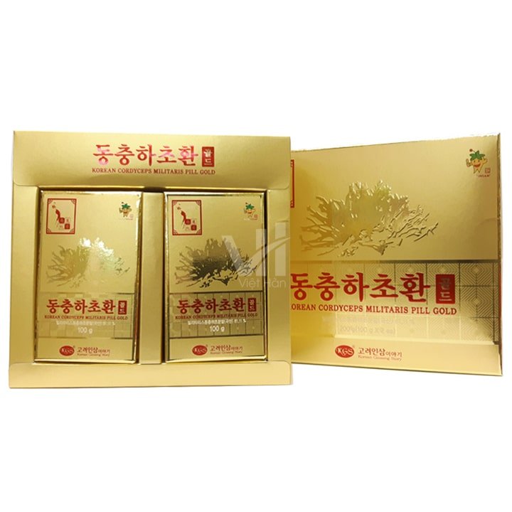 Viên Đông Trùng Hạ Thảo Hàn Quốc KGS Hộp 100g x 2 lọ 2
