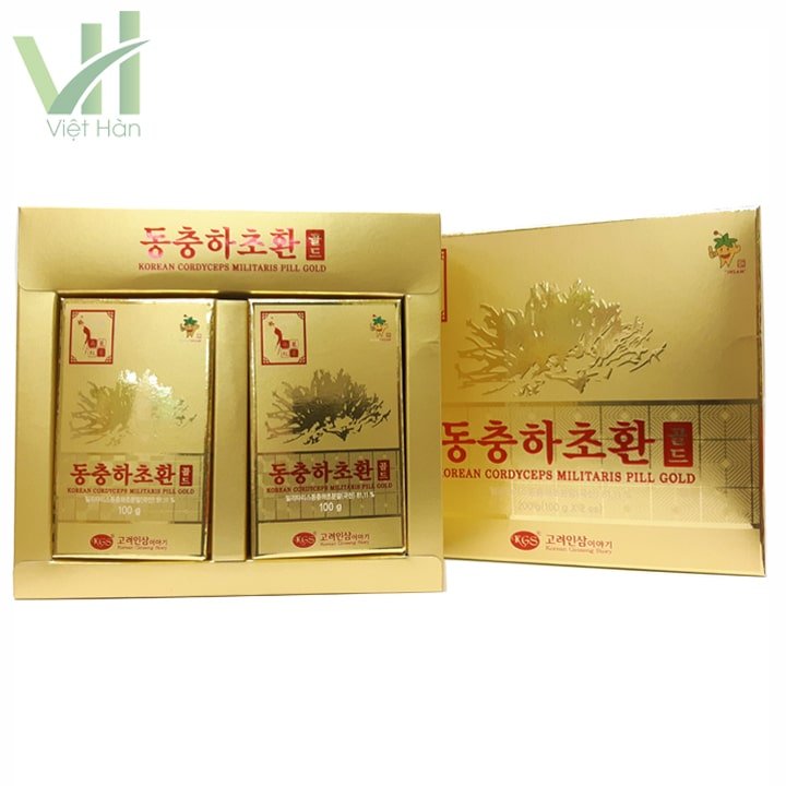 Viên Đông Trùng Hạ Thảo Hàn Quốc KGS Hộp 100g x 2 lọ 3