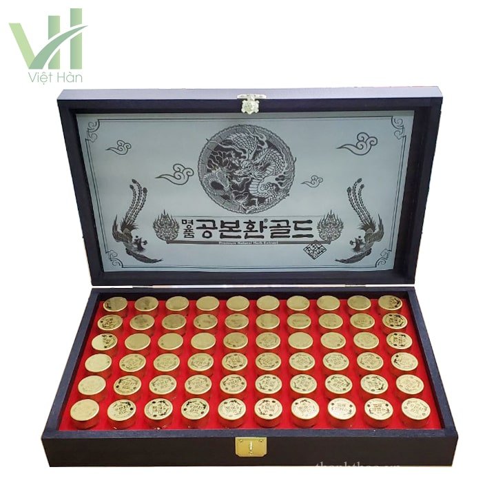 Viên Đông Trùng Hạ Thảo Hàn Quốc hộp gỗ 60 viên 2