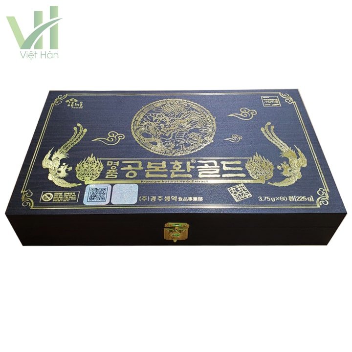 Viên Đông Trùng Hạ Thảo Hàn Quốc hộp gỗ 60 viên 4