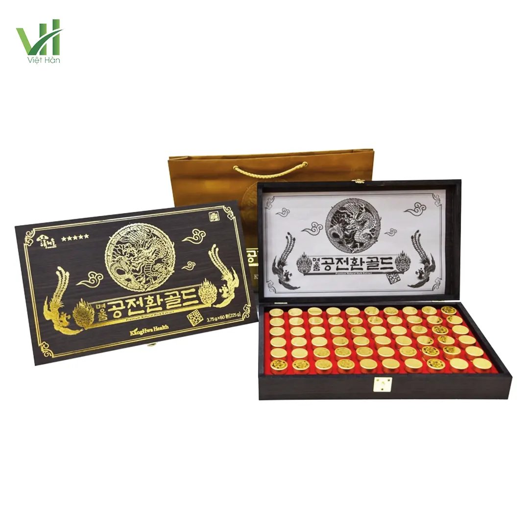 Viên Đông Trùng Hạ Thảo Hàn Quốc hộp gỗ 60 viên