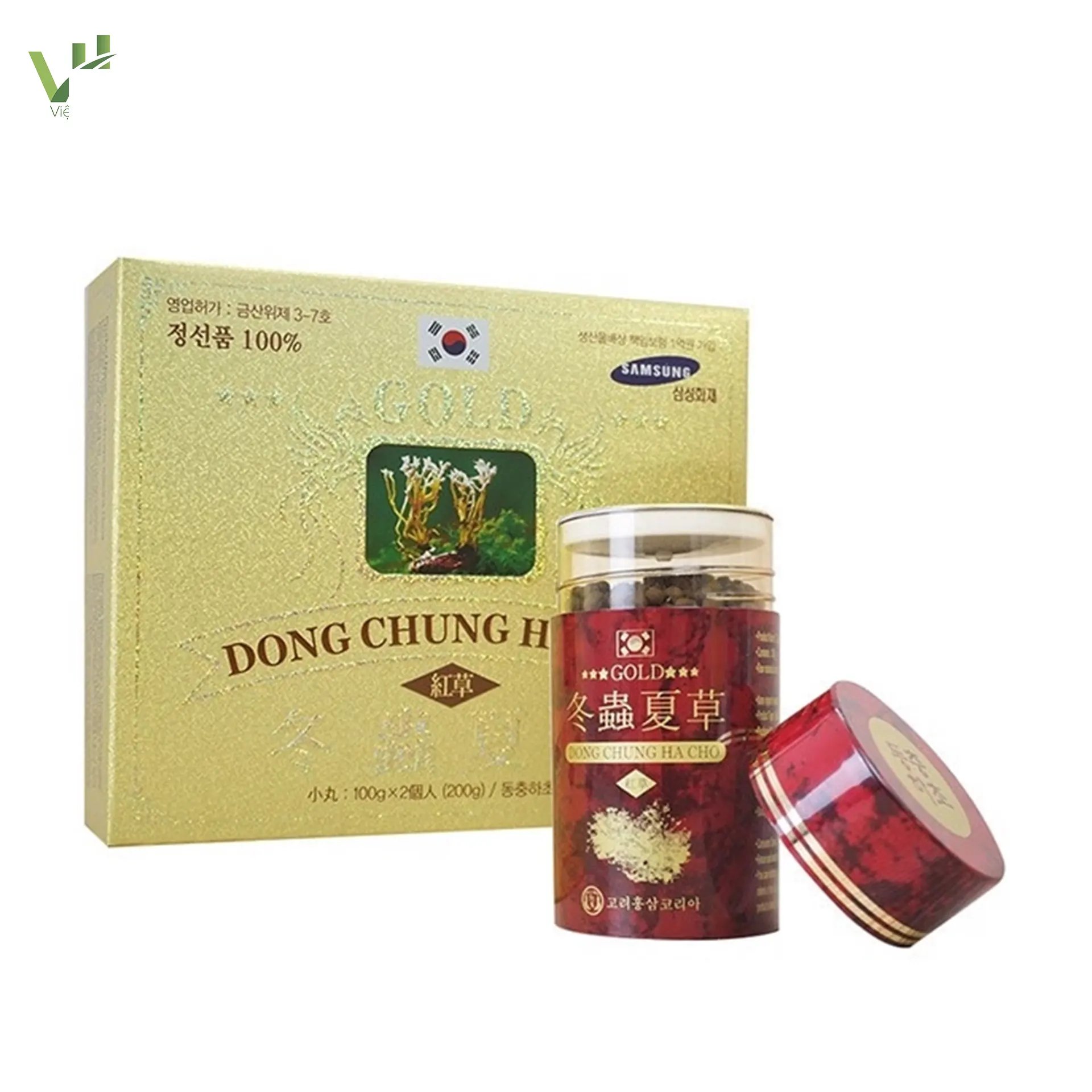 Viên Đông Trùng Hạ Thảo Kimsan Hàn Quốc Hộp 200g