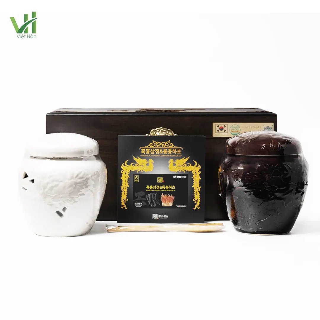 Cao Hắc Sâm Đông Trùng Hạ Thảo Achimadang Hộp 2 lọ x 500g