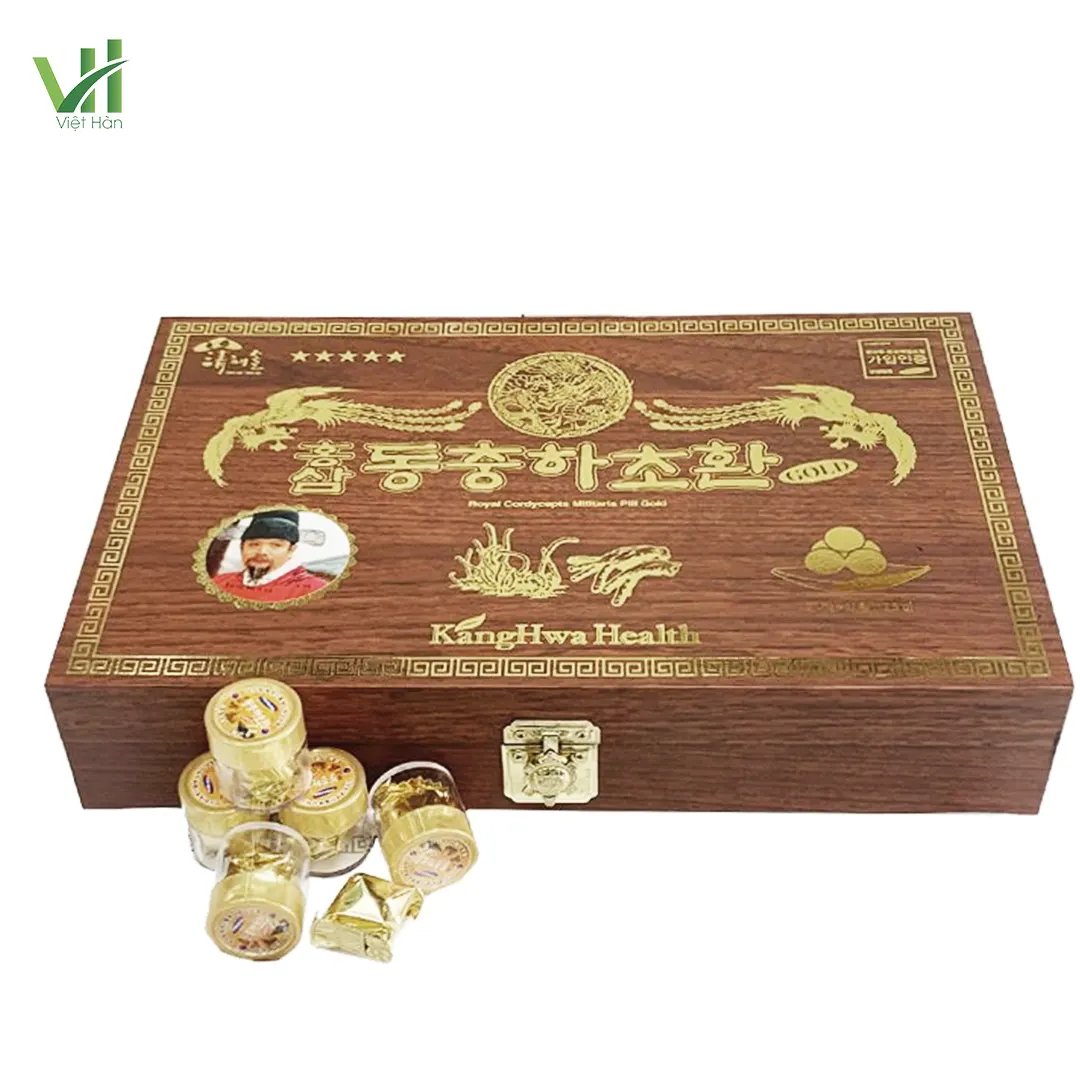 Viên Hồng Sâm Đông Trùng Hạ Thảo Kanghwa Hộp gỗ 30 viên