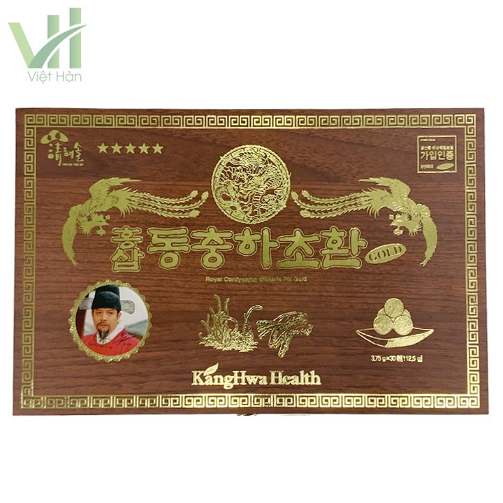 Viên Hồng Sâm Đông Trùng Hạ Thảo Kanghwa Hộp gỗ 30 viên 2