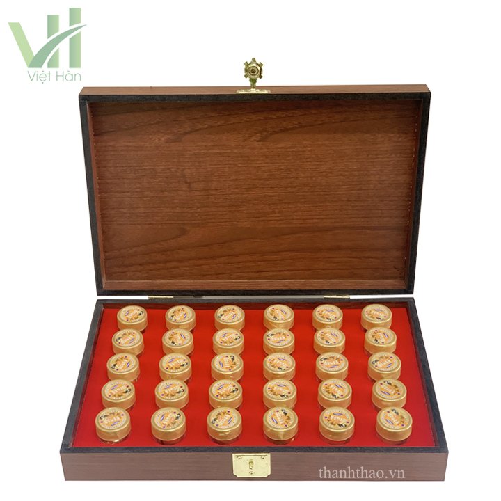 Viên Hồng Sâm Đông Trùng Hạ Thảo Kanghwa Hộp gỗ 30 viên 6