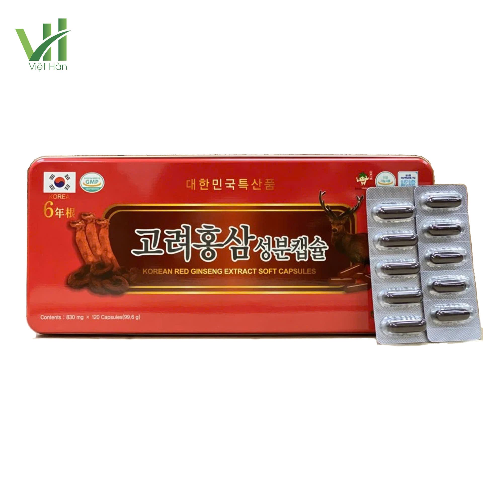 Viên hồng sâm linh chi nhung hươu 120 viên Kana – Sản phẩm cao cấp Hàn Quốc 3
