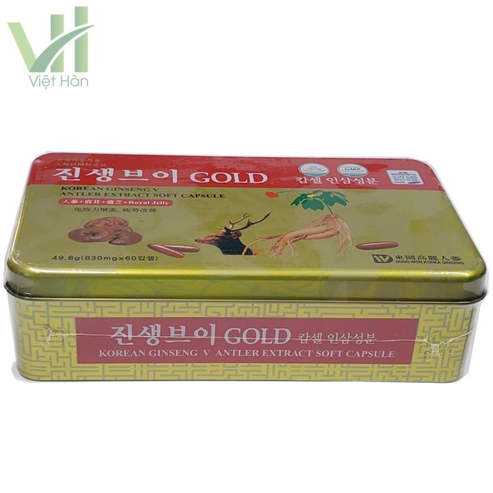 Viên Hồng Sâm Linh Chi Nhung Hươu Dongwon Hộp 60 viên 3