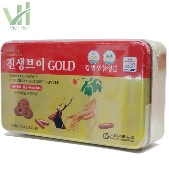 Viên Hồng Sâm Linh Chi Nhung Hươu Dongwon Hộp 60 viên 4