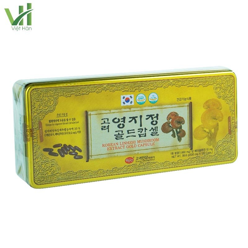 Viên linh chi Hàn Quốc KGS hộp thiếc 120 viên – Hàng chính hãng nhập khẩu 3