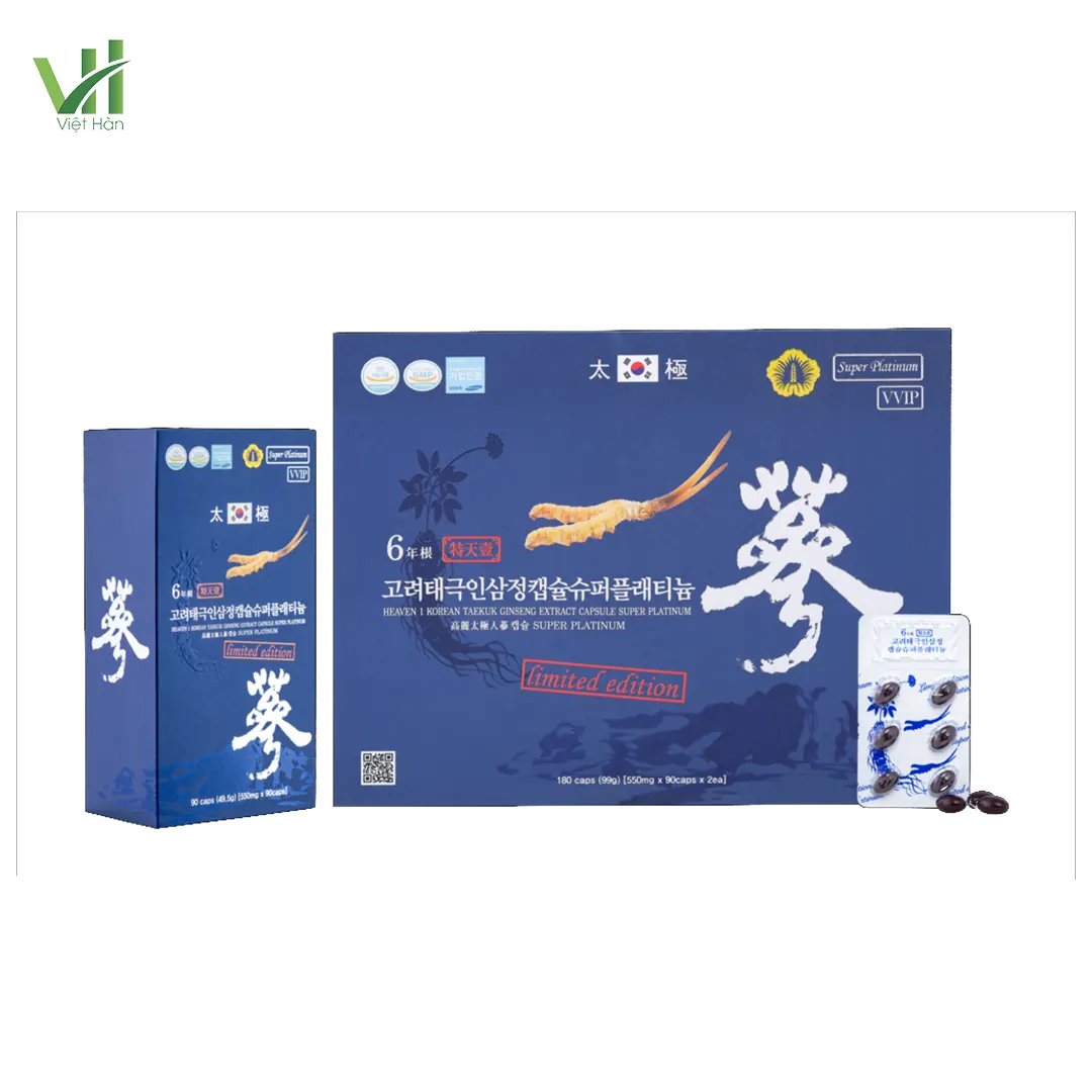 Viên Thiên Sâm Đông Trùng Hạ Thảo Cao cấp Hộp 180 viên