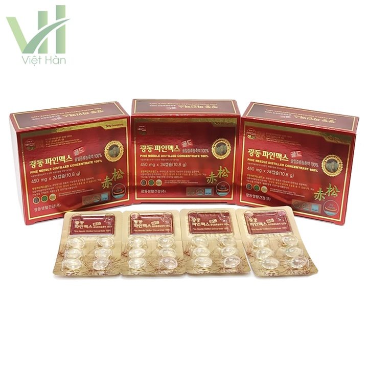 Tinh dầu thông đỏ Kwangdong Hàn Quốc Hộp 120 viên 3