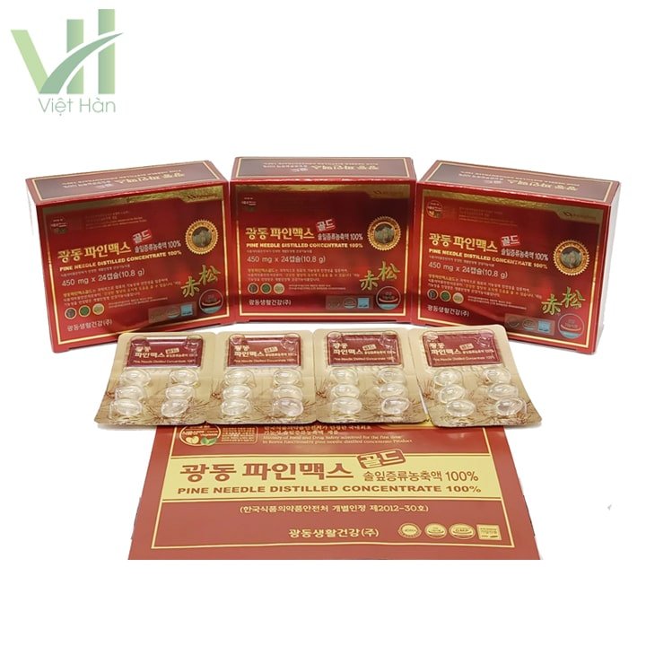 Tinh dầu thông đỏ Kwangdong Hàn Quốc Hộp 120 viên 2