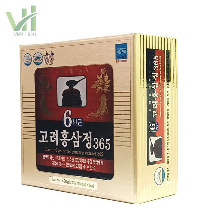Cao Hồng Sâm 365 Hàn Quốc Hộp 240g x 2 lọ 5