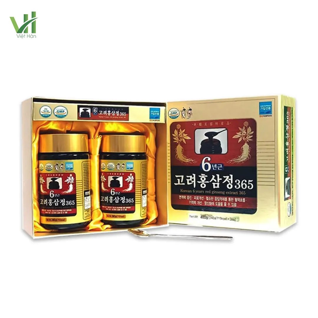 Cao Hồng Sâm 365 Hàn Quốc Hộp 240g x 2 lọ