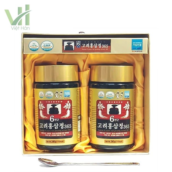 Cao Hồng Sâm 365 Hàn Quốc Hộp 240g x 2 lọ 4