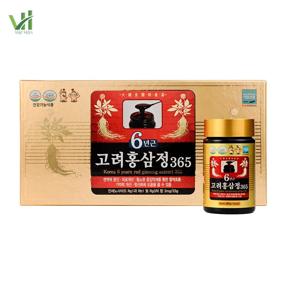 Cao Hồng Sâm 365 Hàn Quốc Hộp 240g x 4 lọ