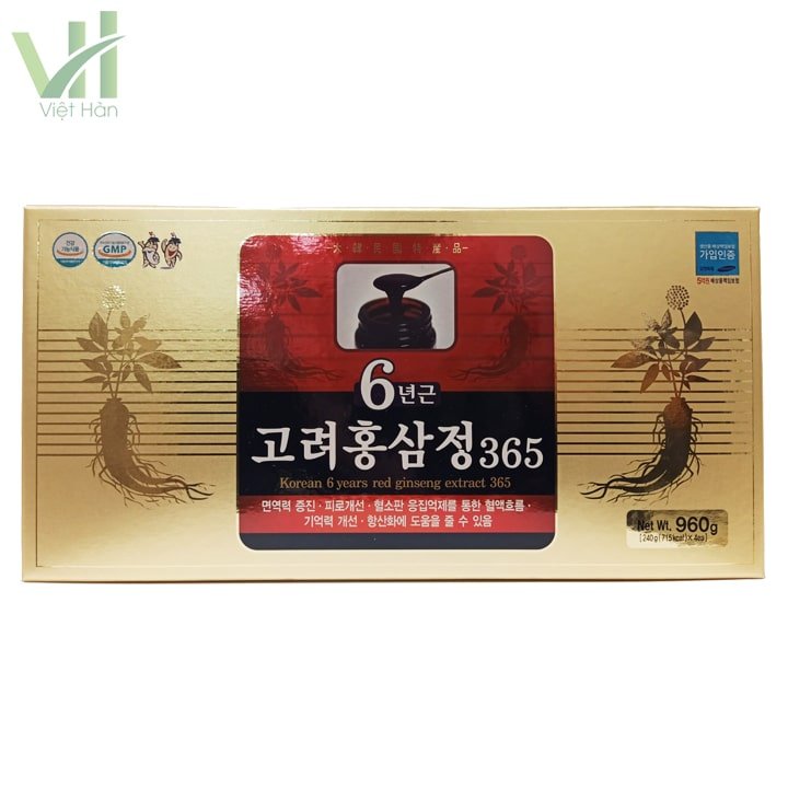 Cao Hồng Sâm 365 Hàn Quốc Hộp 240g x 4 lọ 2