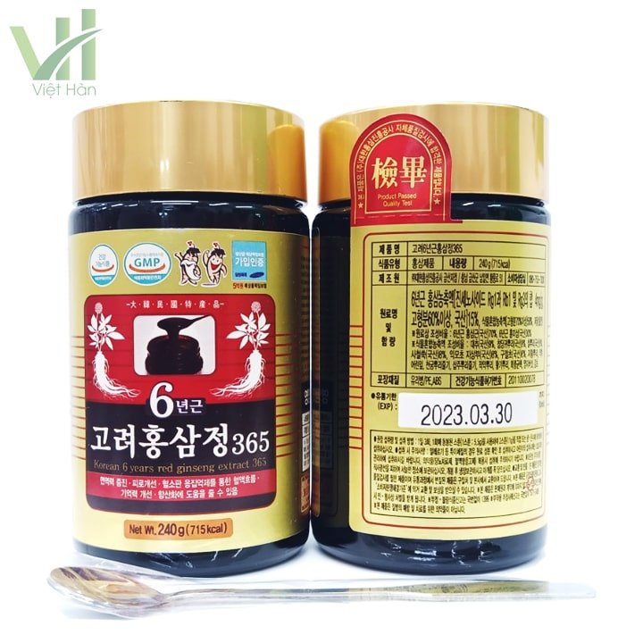 Cao Hồng Sâm 365 Hàn Quốc Hộp 240g x 4 lọ 3