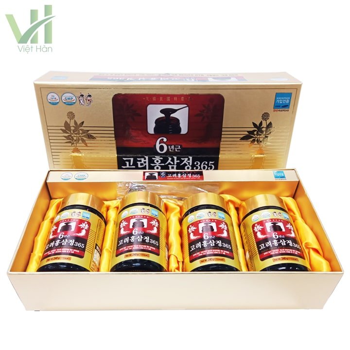 Cao Hồng Sâm 365 Hàn Quốc Hộp 240g x 4 lọ 5