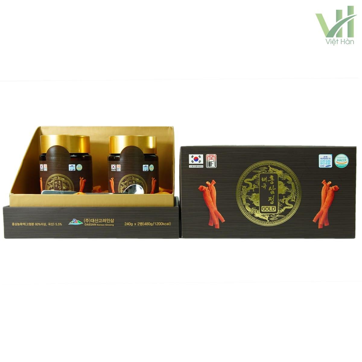 Cao Hồng Sâm Thái Cực Daesan Hộp 2 lọ x 240g chính hãng Hàn Quốc 6