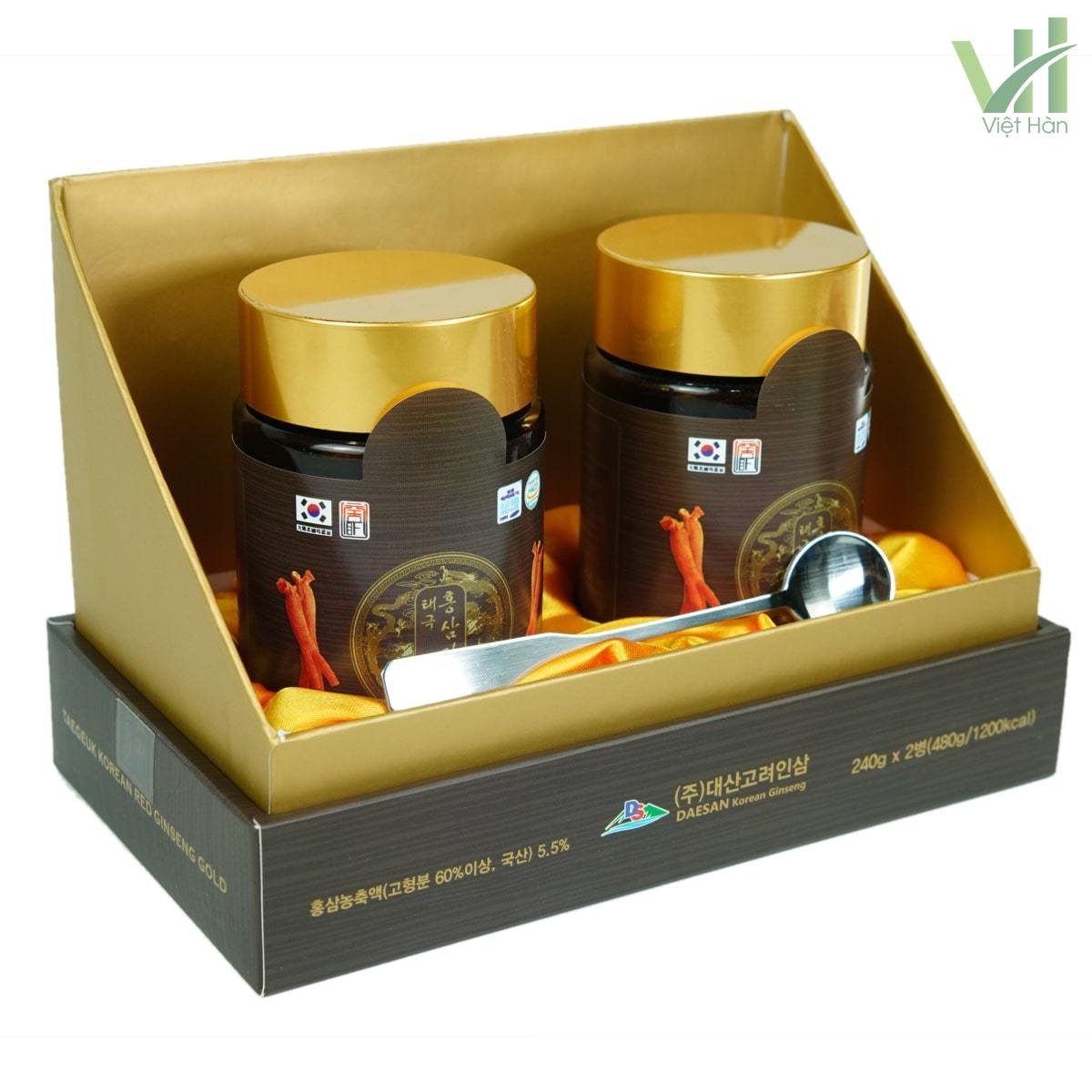 Cao Hồng Sâm Thái Cực Daesan Hộp 2 lọ x 240g chính hãng Hàn Quốc 7