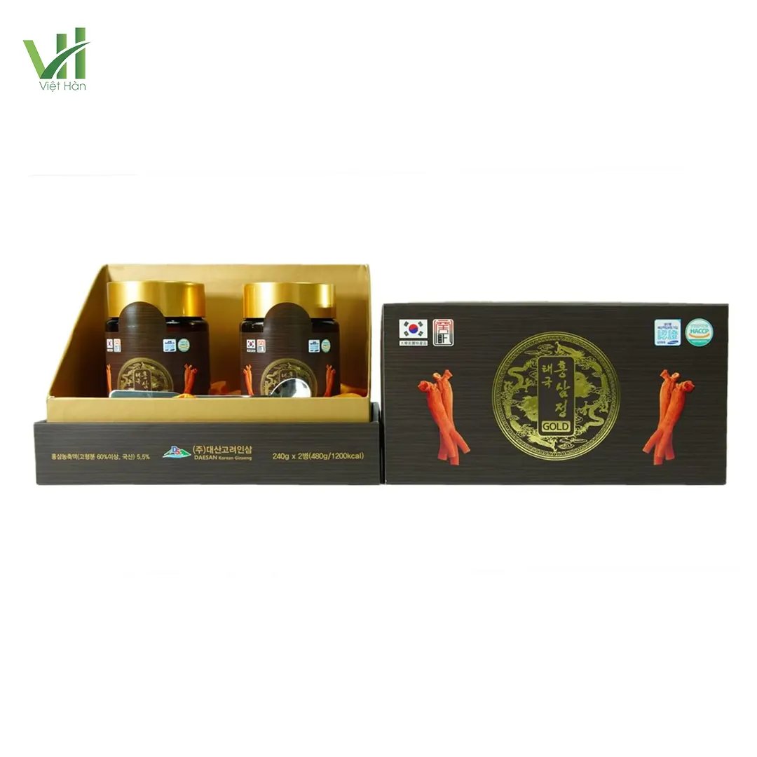 Cao Hồng Sâm Thái Cực Daesan Hộp 2 lọ x 240g chính hãng Hàn Quốc