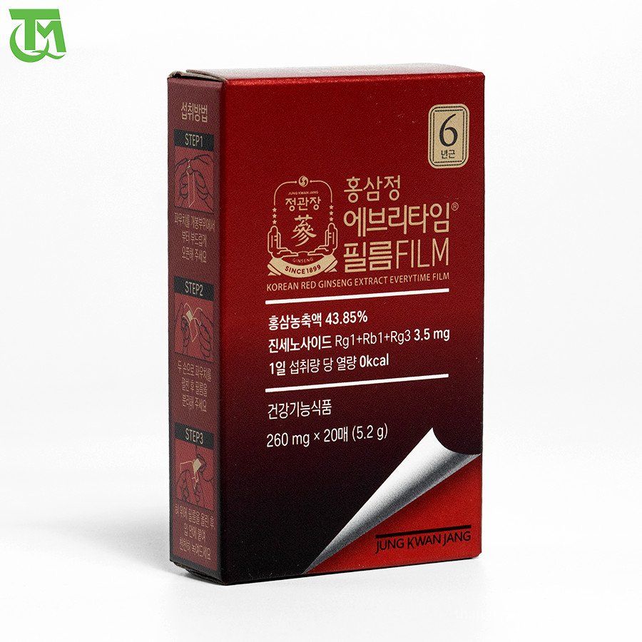 Cao Hồng Sâm Everytime Jung Kwan Jang – Dạng lát film ngậm hoà tan 3