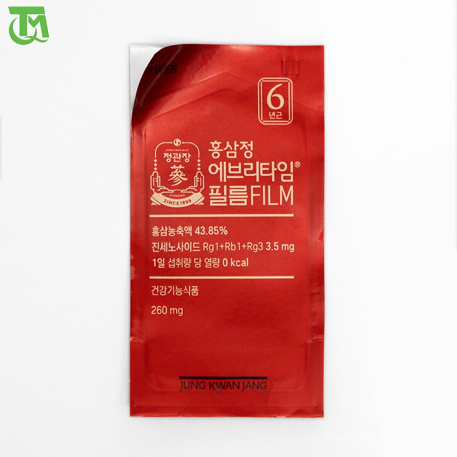 Cao Hồng Sâm Everytime Jung Kwan Jang – Dạng lát film ngậm hoà tan 7