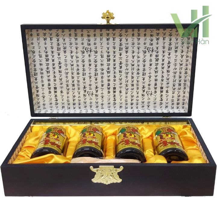 Cao Hồng Sâm Kanghwa Hàn Quốc Hộp gỗ 250g x 4 lọ 3