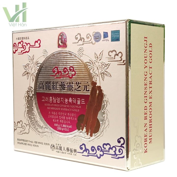 Cao Hồng Sâm Linh Chi Daesan Hàn Quốc hộp 300g x 2 lọ 2