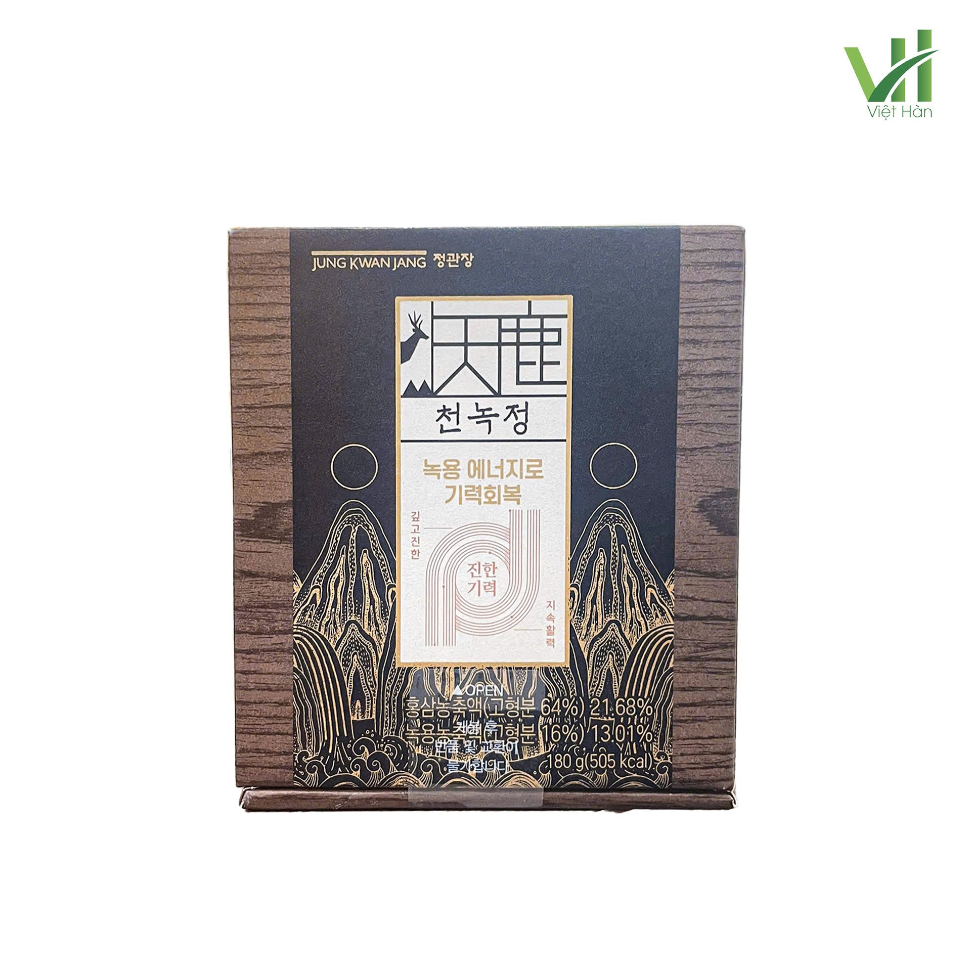 Cao Hồng Sâm Nhung Hươu Jung Kwan Jang Hàn Quốc Hộp gỗ 180g 2